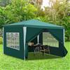 Daromigo Gazebo Impermeabile 3x3m Pannelli Laterali Rimovibili Finestre Grandi UV Protezione Esterno Giardino Feste Campeggio