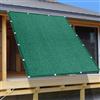 XUEQXUE Tenda a Vela Traspirante Rettangolare 420 x 440 cm, Antivento, Traspirante,98% Anti UV, Frangisole Rete Ombreggiante, Traspirante Tenda a Vela, per Giardino, Pergola, Verde Scuro