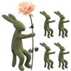 Generic Supporto per Piante a Forma di Coniglio, Strumento Decorativo per vasi rampicanti, 5 Pezzi, per la propagazione delle Piante da Interni, per vasi Bonsai di Orchidee, Ornamento per Piante,