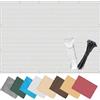 CUIMEI Telo Ombreggiante Occhiellato 0.65 x 4 m, Anti-Uv, Traspirante, Ombreggiato, Frangivento, Resistente Allo Strappo, Rete Ombreggiante Giardino per Patio, Bianco