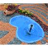 Giardini d'Acqua Laghetto da Giardino Termoformato in Plastica Azzurro - Modello Caldonazzo Vasca Preformata per Laghetto Ornamentale - 110x78x28 cm - capacità 90 L
