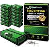 MaxGuard Silverfish + trappole per insetti (12 pezzi) | Trappole per colla non tossiche extra appiccicose, uccidono tutti i pesciolini d'argento, millepiedi e altri insetti striscianti |