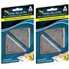adama 2X Trappola Formiche Foval Gel Ultra per Casa Giardino, Esca Pronta all'Uso, Elimina l'intera Colonia, Facile da Utilizzare, Forma Triangolare Set da 4 Trappole (2X Trappola Formiche (4pz))