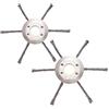 BAPPKON 2 testine per tagliaerba in filo di acciaio, testa per decespugliatore da giardino, testina con filo annodato, ricambio universale per accessori per tosaerba (6 teste)