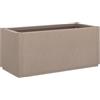 vidaXL Fioriera da Giardino Marrone Chiaro 80x36x35 cm in PP