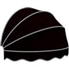 KDDFN Tenda Cappottina da Sole,Tenda a Ventaglio da Balcone Pieghevole,Tenda da Sole Modello,Tettoia per Porta a Cupola,UV Protezione Solare Antipioggia,per Porte e Finestre (Diameter:150cm/59in,Black)
