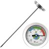 Generic Misuratore di temperatura del terreno - Sonda di compost, tester del suolo da giardino | Termometro del terreno esterno da 7 pollici, indicatore di temperatura facile da leggere per la semina, termome