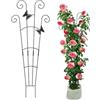 Generico Pali Di Supporto Per Piante,Accessorio Scenico A Metallico - Griglia Per Piante Rampicanti Da Interno,Per Vite Bonsai Peperone Orchidea Balcone Cortile Serra