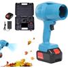 TANIASHOP Mini Soffiatore Turbo Jet 48V 5AH Portatile Soffiatore Foglie e Polvere Portatile Maneggevole 19000 RPM Potente Compatto Per Foglie, Polvere, Neve, Auto, Giardino