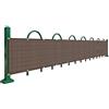 SXEVZOO Piccola Copertura per Recinzione Stretto e Lungo Paravento per Balconi Altezza 30cm/40cm HDPE Rete Ombreggiante per Recinzione Esterno Resistenza allo Strappo (Color : Brown, Size : 30x300cm