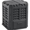 FEINZ - Composter Garden 360L - Contenitore per compost con base - Composter termico in plastica nero - Compost - Compositore termico da giardino