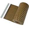 HaGa® - Strisce fendivista in polietilene (PE) da 255 cm x 19 cm, recinzione per balcone in rattan sintetico, colore cognac