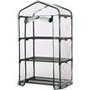 Generisch Serra in pellicola, resistente alle intemperie, 3 piani, serra da giardino in PVC, per coltivare fiori, piantine, 126 x 49 x 89 cm (senza supporto in ferro)