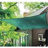 SUNLUX Telo Ombreggiante Verde 90 g/m² con Corda Inclusa, Protezione Solare e Privacy per Giardini, Terrazze, Recinzioni (3x4m)