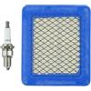 Eawfgtuw Kit di messa a punto motore con filtro dell'aria 130 mm x 110 mm x 20 mm per tosaerba HRG415 HRG465 HRG536 HRB425 HRX426 IZY compatibile con GCV135 GC135 GC160 OHC