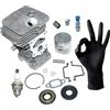 ICOOYO Kit cilindro pistone per Husqvarna 445 445 II 445E 445E II 450 450 II 450E 450E II Jonsered CS2245 CS2250 RedMax GZ500 McCulloch CS450 Craftsman 358382000