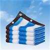 Generic Telo Ombra Antistrappo, Blu Bianco Telo Ombreggiante Traspirante con Occhielli, Rete Parasole per Protezione Balcone Piante(10X23ft/3X7m)