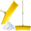 Crisalide® - Pala da Neve con Manico 130 cm in Legno di Faggio - Spingi Neve Multiuso 61 cm in Polipropilene PP, Peso 670 g - Pala Spingineve per Neve, Cereali, Ghiaia e Fango per Vialetti Cortili