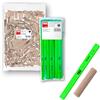 TOX Set XL tasselli Boltfix Wood 10/40 in faggio (400 pz), 12 matite carpentiere verde neon, set per mobili e giunzioni sicure, 015909011