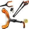OrtoPrime Pinza Raccoglie Oggetti Magnete e Luce LED Pinza Braccio Raccogli Oggetti - Pinze Estensibili Pieghevoli Raggiungimento - Pinze Lunghe per Raggiungere Oggetti - Pinza di Portata Braccio