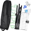 LeeQinersw Supporto per Flebo Portatile con 4 Ganci Rimovibili Design Pieghevole E Altezza Regolabile Materiale Resistente Adatto a Casa Viaggi E Strutture Sani, con La Sirena Del Cesto