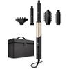 Silk'n Air Styler e Asciugacapelli 5 en 1 - SilkyAir Flex Curly and Wavy - Phon capelli Auto-Wrap con Arricciacapelli, Spazzola Rotonda e Volumizzante, Diffusore, Cofanetto da Viaggio - 1300 W