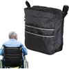 keloppasit Borsa per sedia a rotelle, 30 x 32 cm, con strisce riflettenti, borse portatili per sedia a rotelle per schienale della sedia, borsa per scooter per adulti, ospedale, riabilitazione, anziani