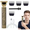 Umiocns Tagliacapelli professionale da barbiere, tagliacapelli da uomo, rasoio elettrico senza fili, ricaricabile, strumento per la toelettatura di barba, viso, naso e orecchie