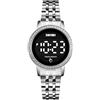 Gosasa Top Brand Elettronico di Lusso Delle Donne Della Vigilanza Del LED Touch Screen Signore Orologi Digitali Affari Orologio per le Donne, Argento L, Creativo