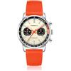 TOPHILL Orologi da uomo 40mm Cronografo Seagull 1963 Originale ST1901 Movimento Piloti Cronografo da corsa da uomo Cronografo meccanico a carica manuale con vetro zaffiro da polso luminoso per piloti