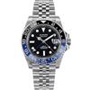 Seestern Sugess S420-2 GMT Automatico Acciaio Nero Blu Datario Zaffiro Orologio Uomo