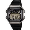 Casio Orologio da uomo AE-1300WH-8AVCF Illuminator con display digitale al quarzo, nero, digitale, movimento al quarzo, Nero, Digitale, movimento al quarzo