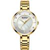 CURREN Orologi da polso da donna, in oro rosa, di lusso, al quarzo, impermeabile, da donna