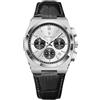Poedagar Orologio alla moda per gli uomini in pelle orologio sportivo impermeabile luminoso cronografo data classico lusso quarzo orologi da uomo