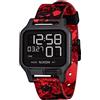 NIXON Heat A1320 - Black/Red - 100M Water Resistant Men's Ultra Thin Digital Sport Watch (38mm Watch Face, 20mm PU/Rubber/Silicone Band)