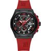 NAVIFORCE Orologi da uomo Nuovo Cinturino in Silicone Calendario Al Quarzo Maschile Impermeabile Moda Sport Orologi Da Polso Blu Design Orologio Sens, Rosso, Cinturino