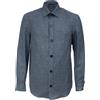 ZEGNA OVERSHIRT ZEGNA IN CASHMERE E SETA B07BLU INDACO Uomo