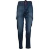 KITON JEANS CARGO KITON 03 BLU Uomo