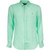 POLO RALPH LAUREN CAMICIA IN LINO POLO RALPH LAUREN 001 BLU ACQUAMARINE Uomo