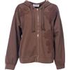 ERMANNO FIRENZE FELPA ZIP DI ERMANNO FIRENZE 00725 CIOCCOLATO Donna