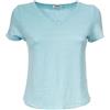 BASE MILANO T-SHIRT IN LINO BASE MILANO 580 CELESTE Donna
