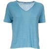 BASE MILANO T-SHIRT IN LINO BASE MILANO 199 AZZURRO Donna