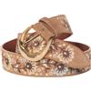 ORCIANI CINTURA ORCIANI BASIC ROUND PEACH FLOWER IN SUEDE BSC BISCOTTO Donna