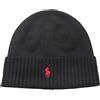 POLO RALPH LAUREN CAPPELLO POLO RALPH LAUREN IN LANA 001 NERO Uomo