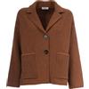 BASE MILANO GIACCA MAGLIA IN LANA BASE MILANO 445 MARRONE Donna