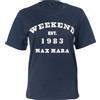 WEEKEND MAX MARA T-SHIRT IN COTONE WEEKEND MAXMARA 007 BLU Donna
