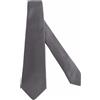 KITON CRAVATTA IN SETA KITON 11 GRIGIO Uomo