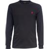 POLO RALPH LAUREN T-SHIRT MANICHE LUNGHE POLO RALPH LAUREN IN COTONE 001 NERO Uomo