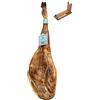 Sanchez Romero Carvajal Prosciutto Pata Negra 100% Iberico Di Ghianda Sánchez Romero Carvajal + Porta Prosciutto + Coltello 7 - 8 Kg - Jamon Iberico Spagnolo