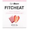 GymBeam Cioccolato Proteico Fitcheat - Spuntino Fit Senza Glutine e OGM, Basso Contenuto di Zuccheri, Alta Qualità, per Muscoli e Ossa, per Diete Ipocaloriche, 80g (Bianco - Fragola)